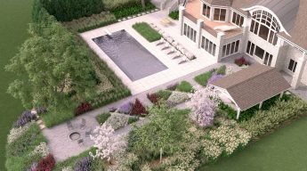asymmetrical landscape design Minneapolis